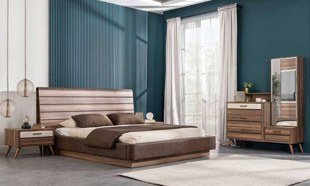 Eti Ceviz Modern Yatak Odası Takımı Evmoda