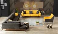 Sofa Best Sarı Modern Köşe Koltuk Takımı - Thumbnail