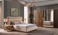 Venüs Ceviz Modern Yatak Odası Takımı - Thumbnail