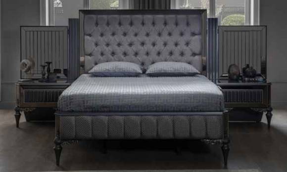 Evmoda Mobilya - Pırlanta Art Deco Yatak Odası Takımı (1)